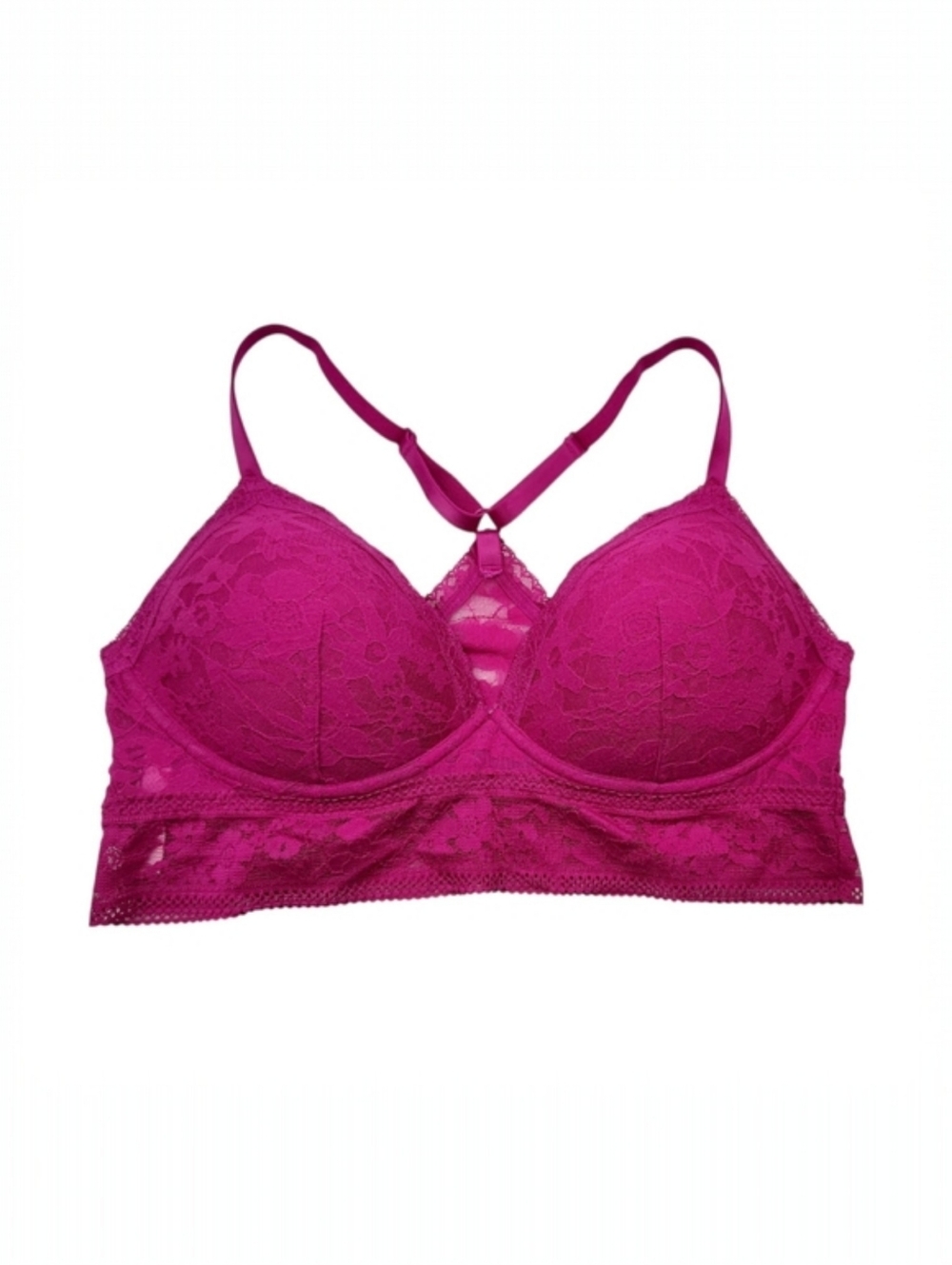 Victoria’s Secret Women's Fuchsia Posey Lace Curvy Bralette Size XL - Picture 10 of 10